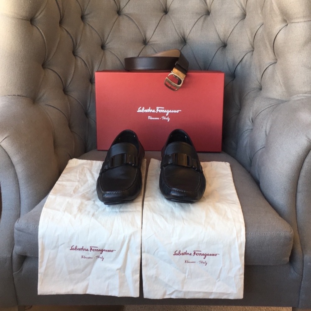 100% authentic (belt, and shoes). Light wear, 9/10